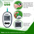 Glucometer, Blood Glucose Monitoring System with 50pcs Strips & Lancets, Glucometer Machine, Instant Blood Sugar Test at Home, Fast Blood Sugar Testing Device, Simple & Accurate, GLM-76